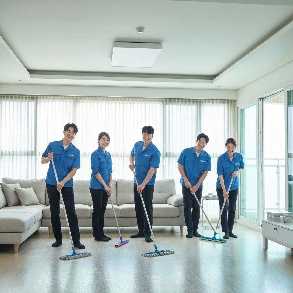 왕홈클린 전문 청소팀이 깨끗하게 청소한 아파트 내부